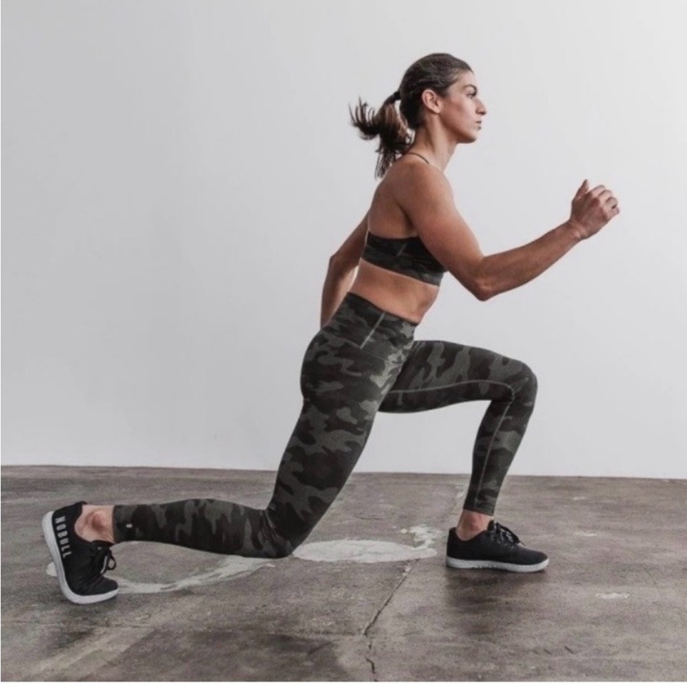 Camo High-Waist Performance Leggings - Olive Camo